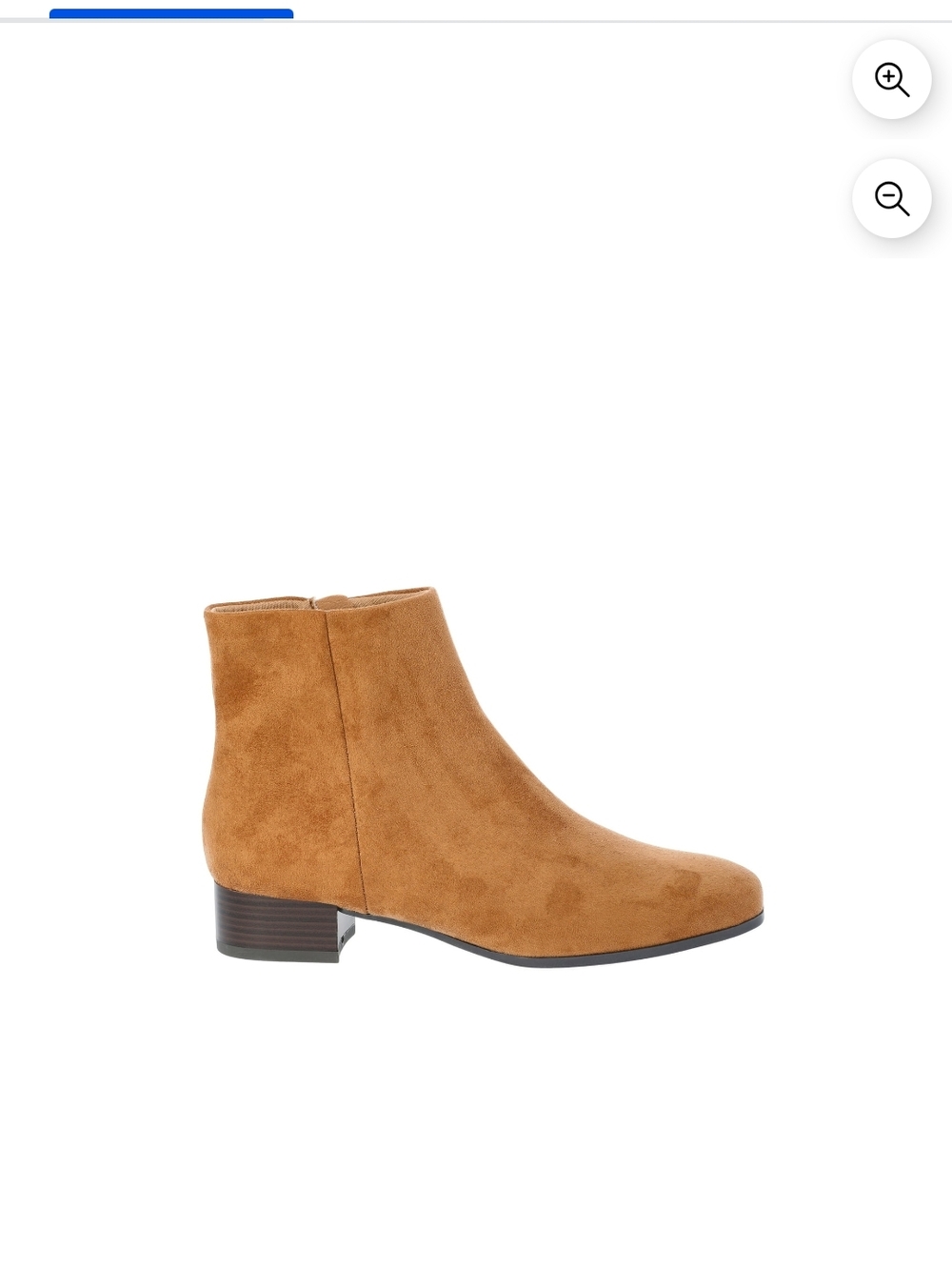 Classic Women's Faux Suede Ankle Boot in Tan Size 7